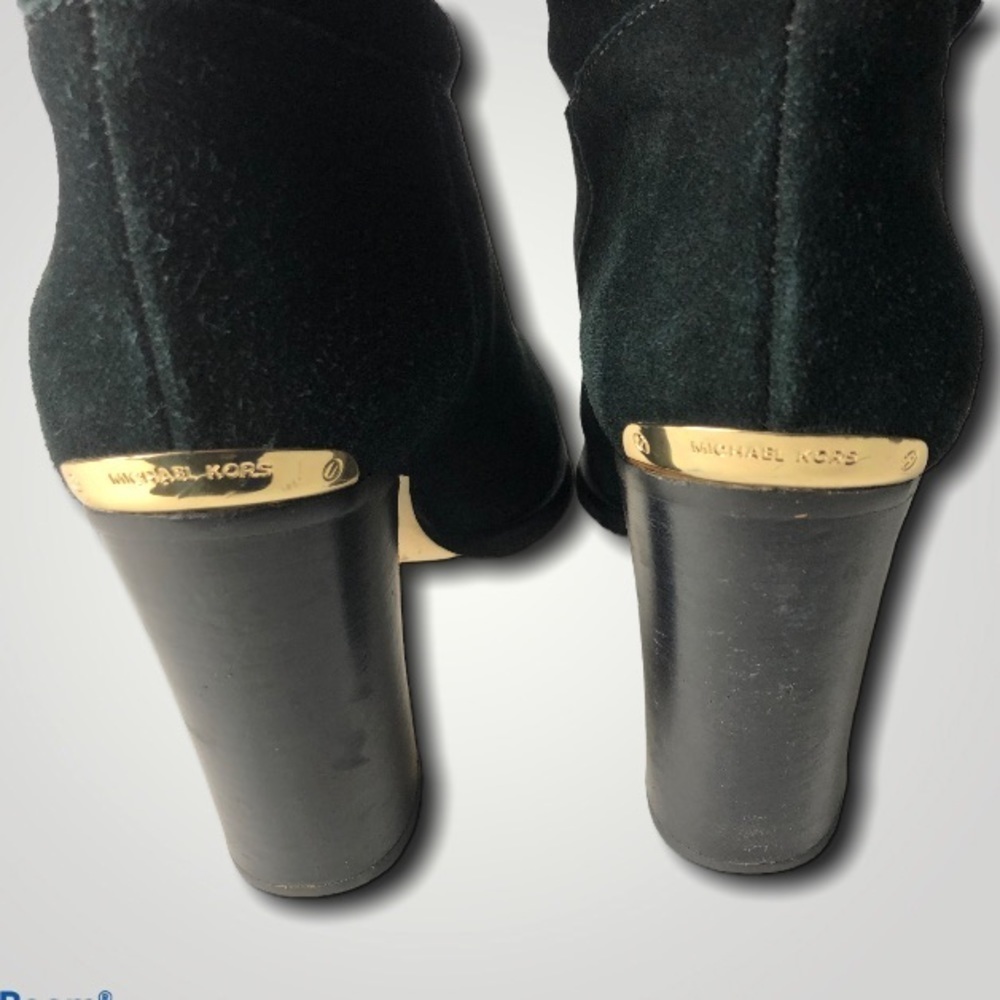 Michael Kors Regina Knee High Black Tall Heeled Boots 8.5 - Picture 7 of 14